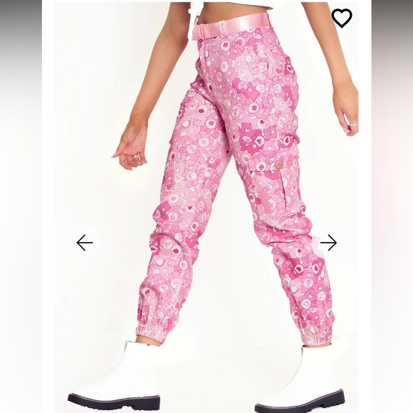 CLASSIC CARE BEARS PINK CARGO PANTS - LIMITED BLACKMILK NWOT SIZE 10 PINK - Picture 3 of 11